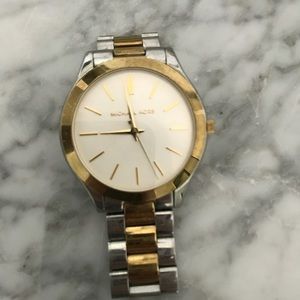 MICHAEL KORS gold and silver watch